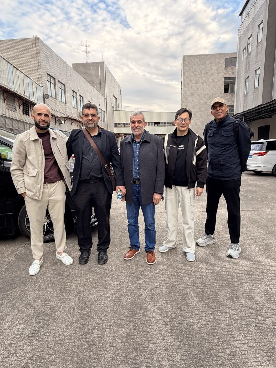 The Retail University leadership on site at the factory